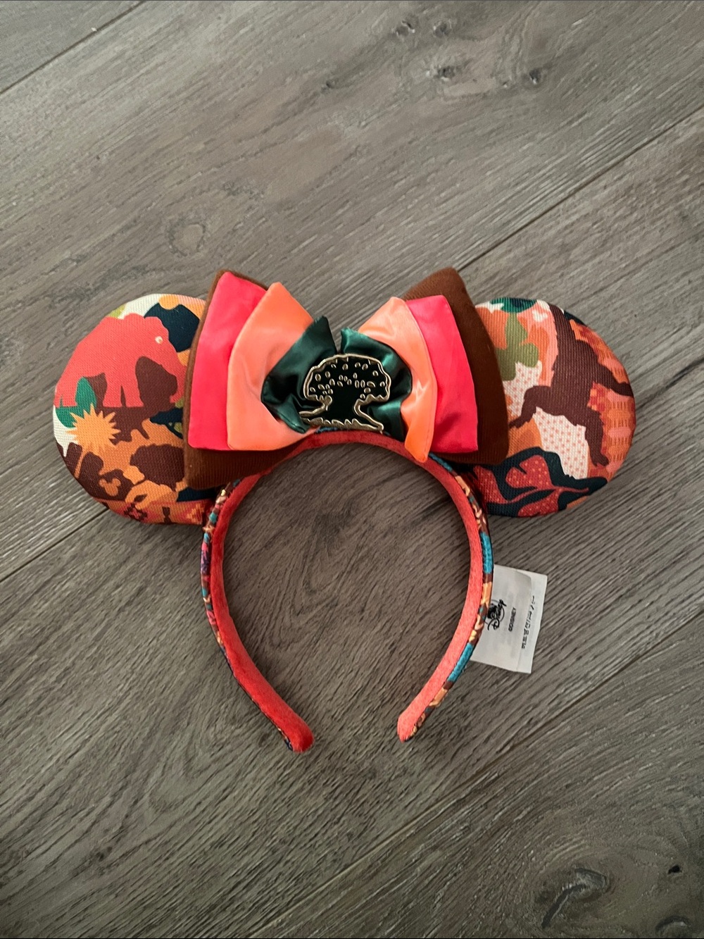Disney Animal Kingdom Tree of Life Minnie Ear Headband with Bow